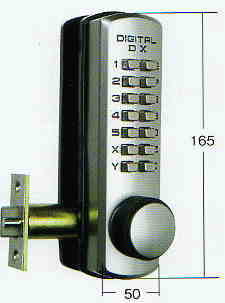 デジタルロックDX自動施錠タイプの表側